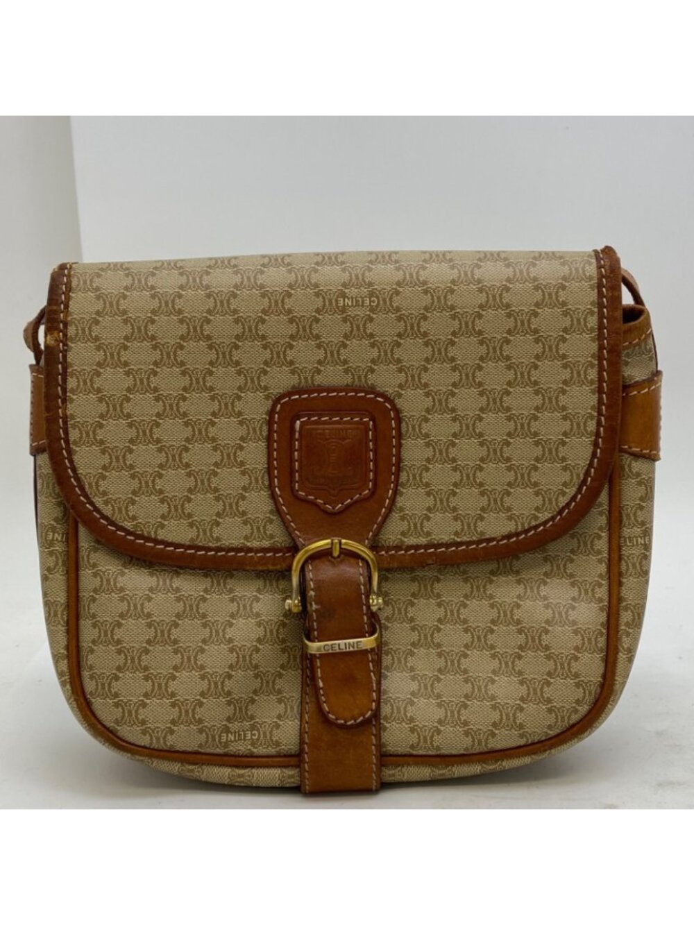 Celine Shoulder Bag Pochette White Macadam - Picture 15 of 15